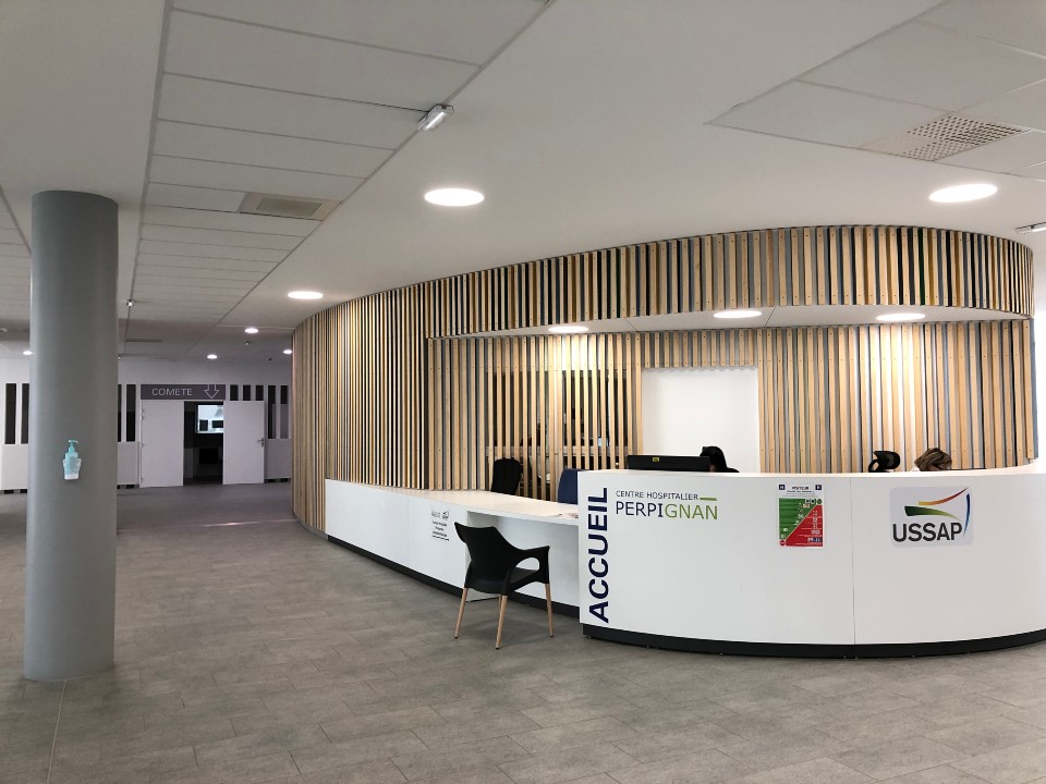Réception du bâtiment SSR - médecine issu d'un partenariat CH de PERPIGNAN - USSAP 4